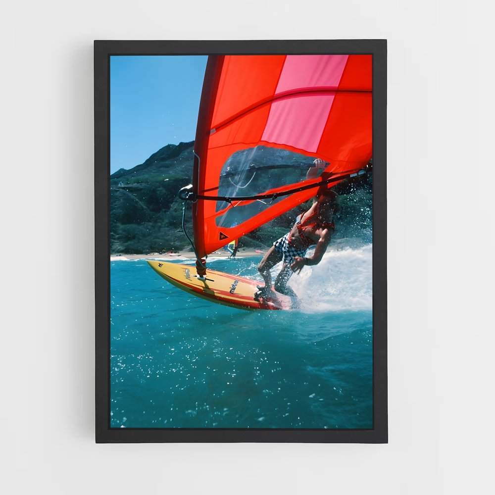 Poster Robby naish windsurf – affiche Planche à voile (vue 2)